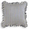 Valencia Striped Ruffle Pillow