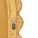 Arched Paula Natural Rattan Wall Mirror