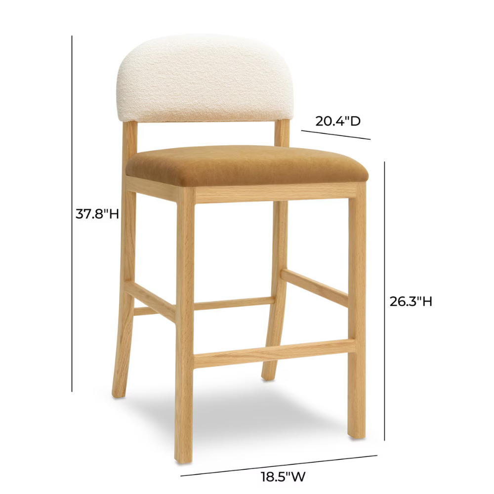 Celia Performance Velvet Counter Stool