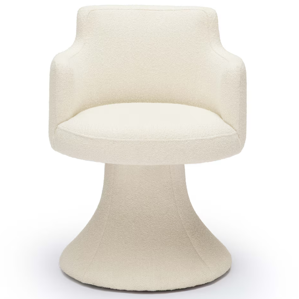 Gregory Performance Boucle Swivel Dining Chair