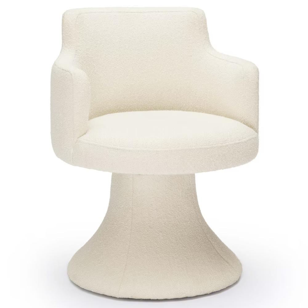 Gregory Performance Boucle Swivel Dining Chair