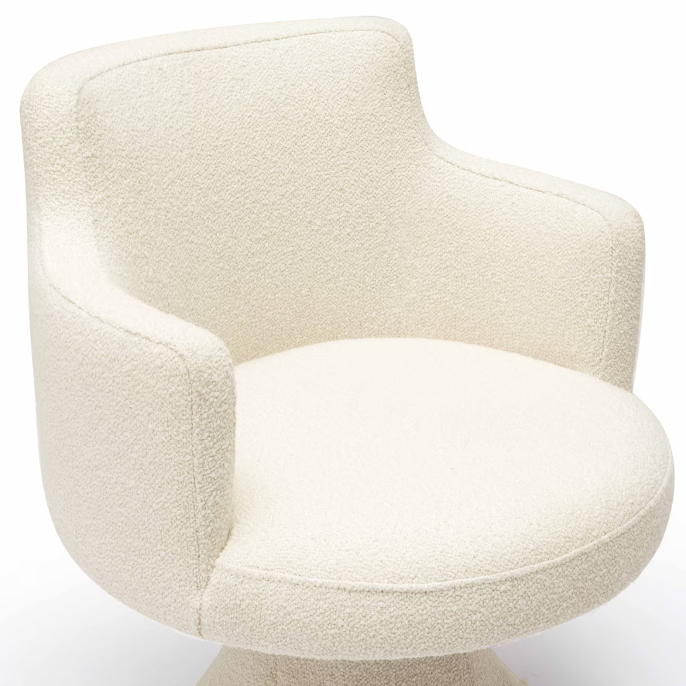 Gregory Performance Boucle Swivel Dining Chair