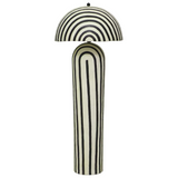 Lennox Striped Papier Mache Floor Lamp