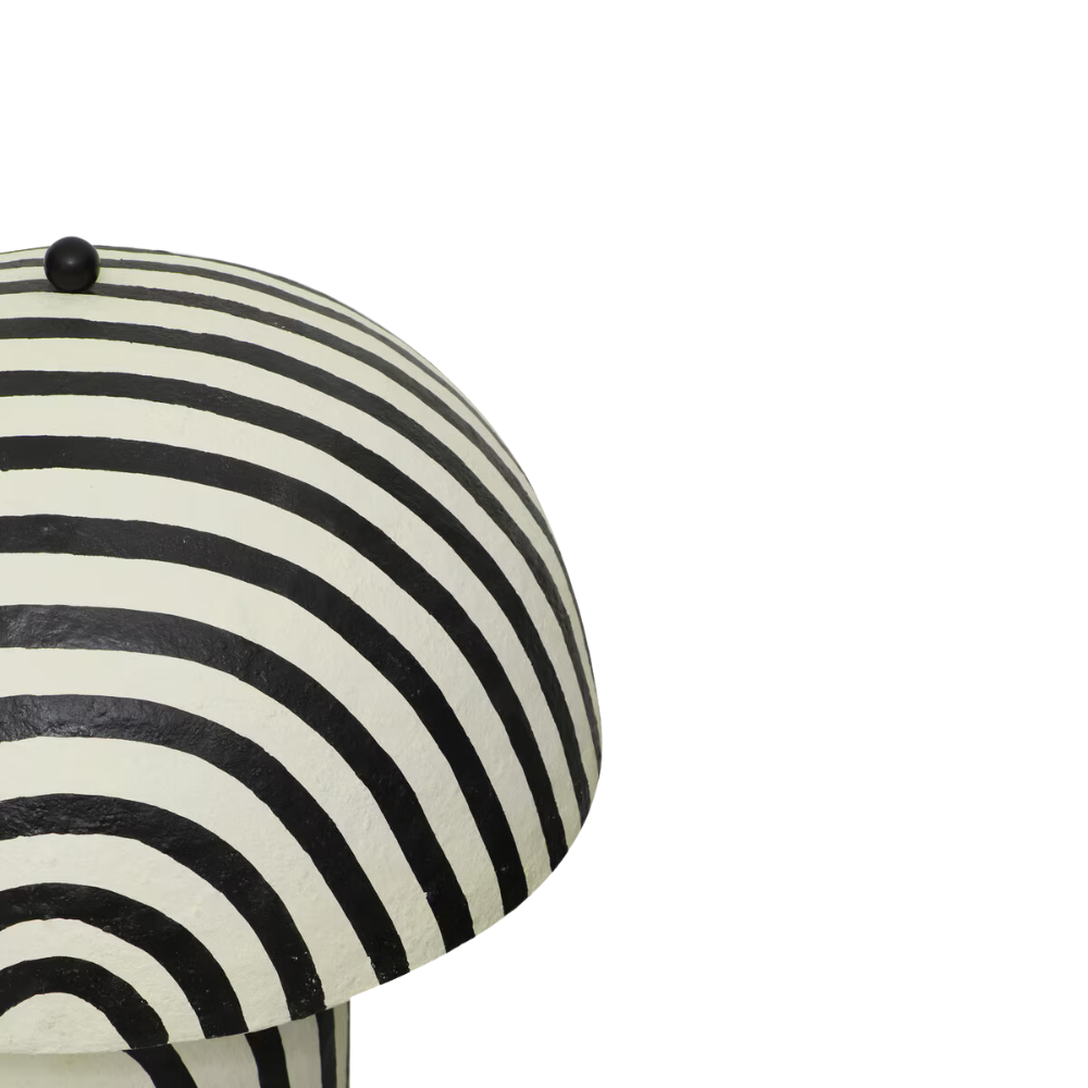 Lennox Striped Papier Mache Floor Lamp