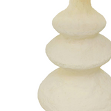 Ivory Cotton Mache Table Lamp