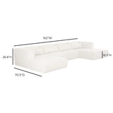 Tiara 4-Piece Modular U-Sectional