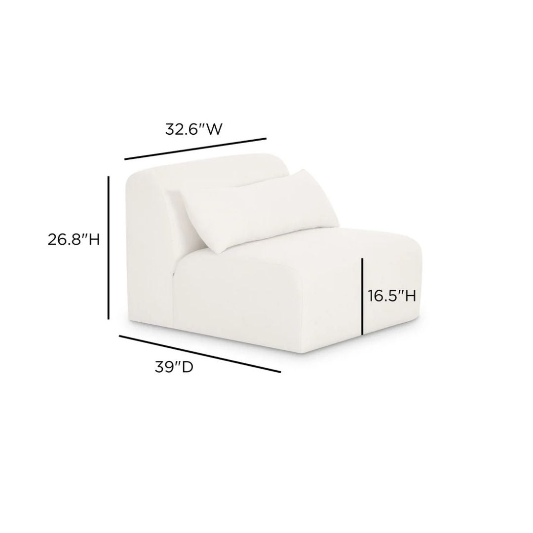 Tiara Modular Armless Chair