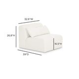 Tiara Modular Armless Chair