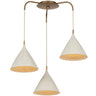 Benson 3-Light Chandelier Chandeliers F2230-PBR/LWP 197292174769