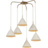 Benson 6-Light Chandelier Chandeliers F2240-PBR/LWP 197292174783