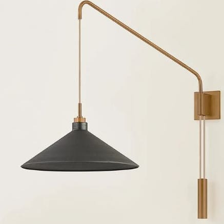 Conor Wall Sconce Sconces B2936-PBR/GRA 197292114727