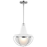 Feiss Livingston White Pendant