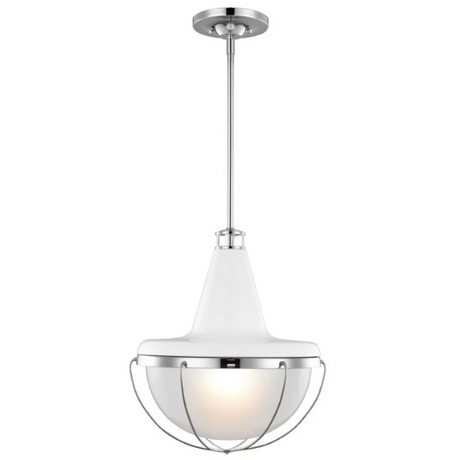 Feiss Livingston White Pendant