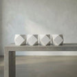 Noir Polyhedron Candle Holder Decor WH_YT0717-7WH