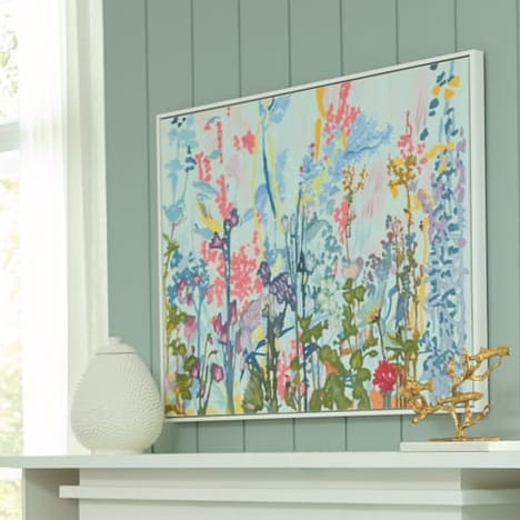 Wildflower Framed Canvas Painting
