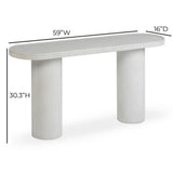 Darcy 59" Concrete Indoor/Outdoor Console
