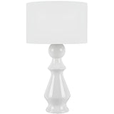 Colette Lamp Table + Desk Lamps COLETTE WH