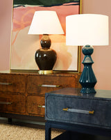 Colette Lamp Table + Desk Lamps