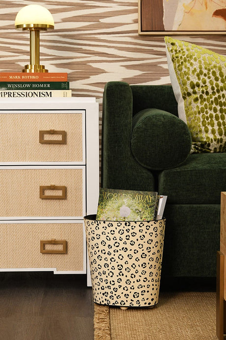 Cheetah Wastebasket Wastebaskets WBCHEETAH 607629010689