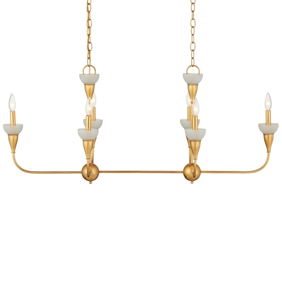 Aurelia Frost Rectangular Chandelier