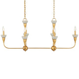 Aurelia Frost Rectangular Chandelier