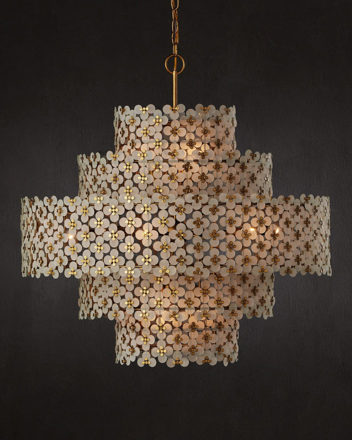 Spring Flower Chandelier