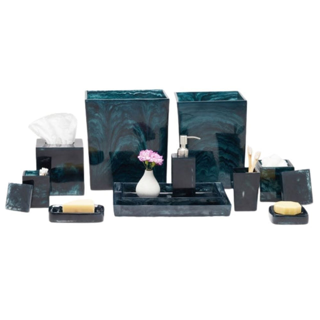Abiko Dark Teal Bath Collection Bath Accessory