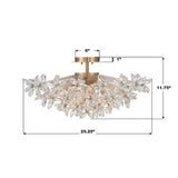 Adley Semi Flush Mount Flush Mounts ADL-500-AG-CL 633779104053