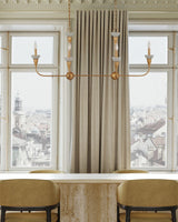 Aurelia Frost Rectangular Chandelier