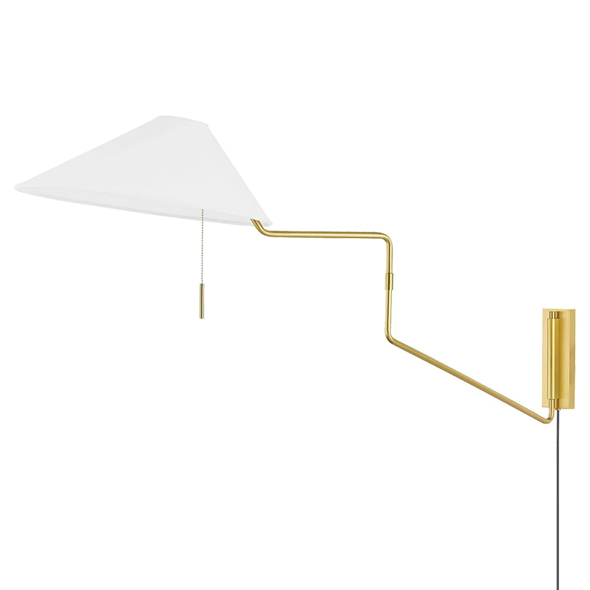 Aisa One Light Plug In Sconce Sconces HL647201-AGB 806134060954