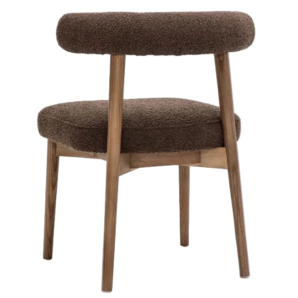 Aksel Boucle Side Chair Dining Chairs + Benches