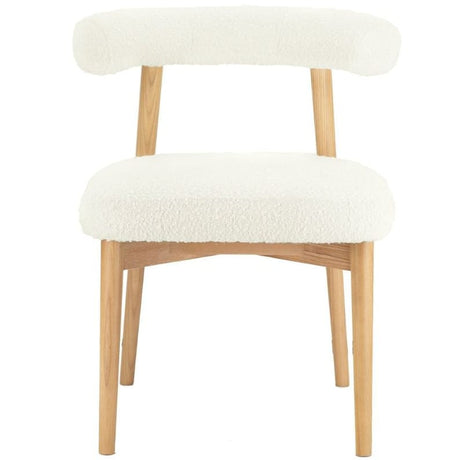Aksel Boucle Side Chair Dining Chairs + Benches