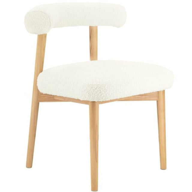 Aksel Boucle Side Chair Dining Chairs + Benches