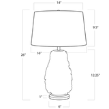 Alice Porcelain Flower Table Lamp Lamp 13-1257 844717029059