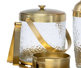 Allegra Clear/Gold Bar Collection Drinkware