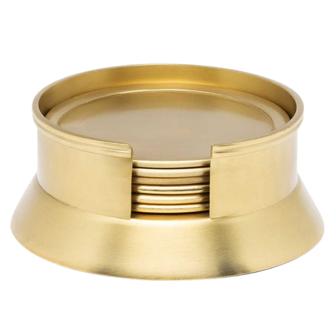 Allegra Clear/Gold Bar Collection Drinkware