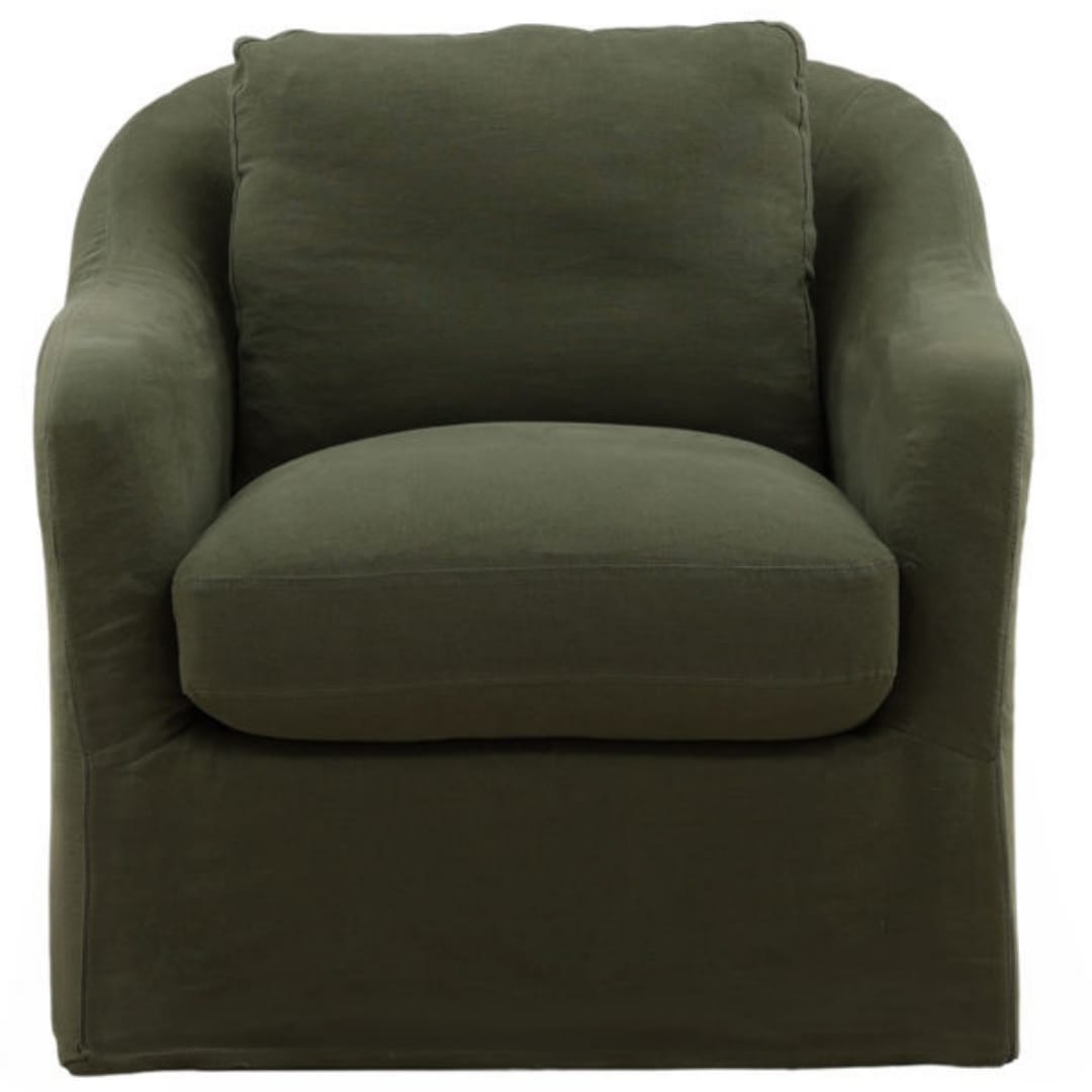 Ama Swivel Chair Occasional + Accent Chairs DOV79049-OLIV