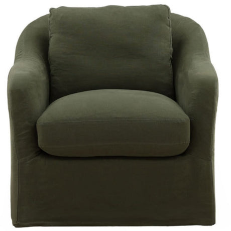 Ama Swivel Chair Occasional + Accent Chairs DOV79049-OLIV