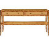 Amara Console Burl Wood Console FURAMARACON6018DK