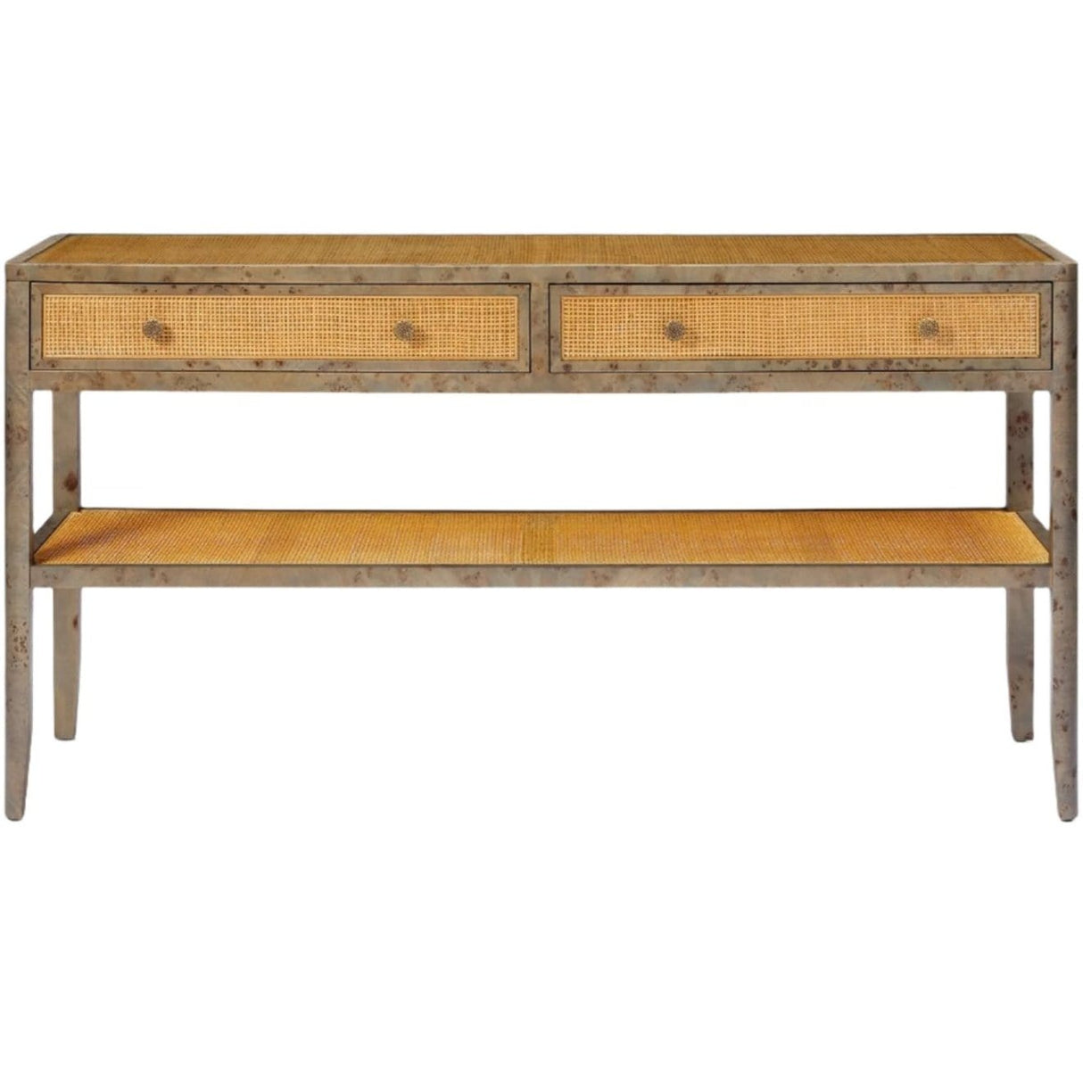 Amara Console Burl Wood Console FURAMARACON6018GY