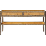 Amara Console Burl Wood Console FURAMARACON6018GY