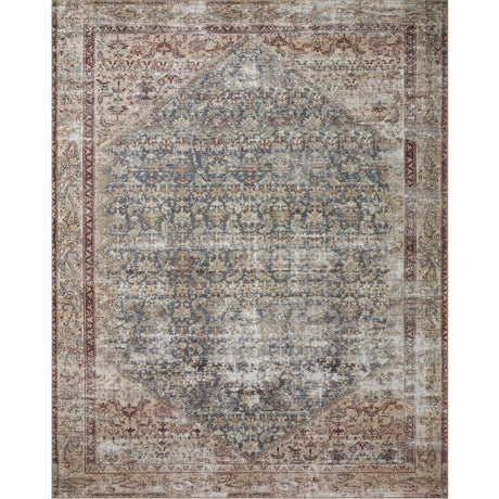 Amber Lewis Georgie Rug - Teal/Antique Rugs loloi-GEOGER0424TEAN