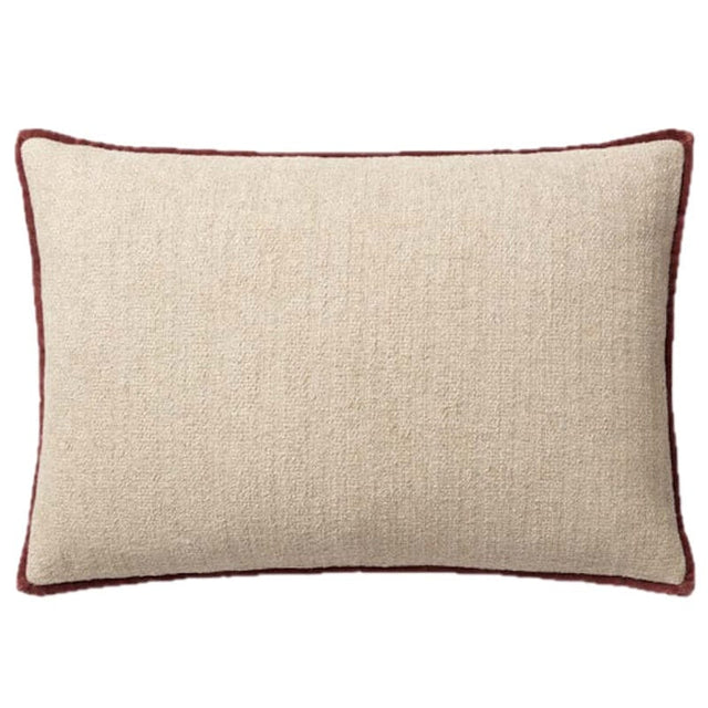 Amber Lewis Pillow - Ivory/Wine Pillows