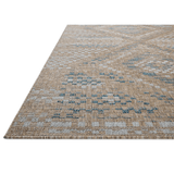 Amber Lewis x Loloi Topanga Indoor/Outdoor Rug - Natural/Aqua Rugs