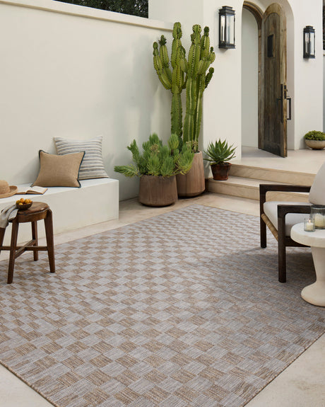 Amber Lewis x Loloi Topanga Indoor/Outdoor Rug - Natural/Dove Rugs