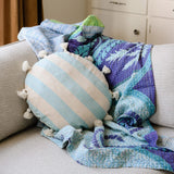 Anchal Cabana Stripe Tassel Throw Pillow Pillow & Decor