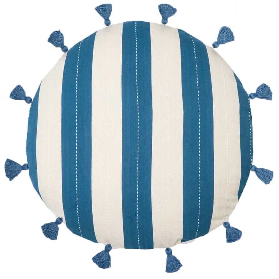 Anchal Cabana Stripe Tassel Throw Pillow Pillow & Decor anchal-CSTPI-3
