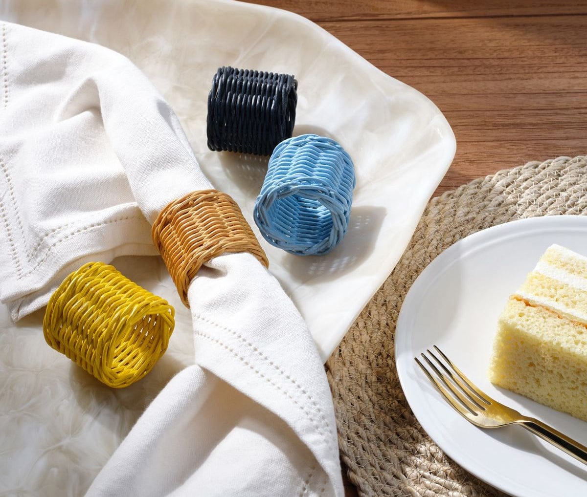 Annmarie Pine Green Napkin Ring (Set of 4) Kitchen Accessory