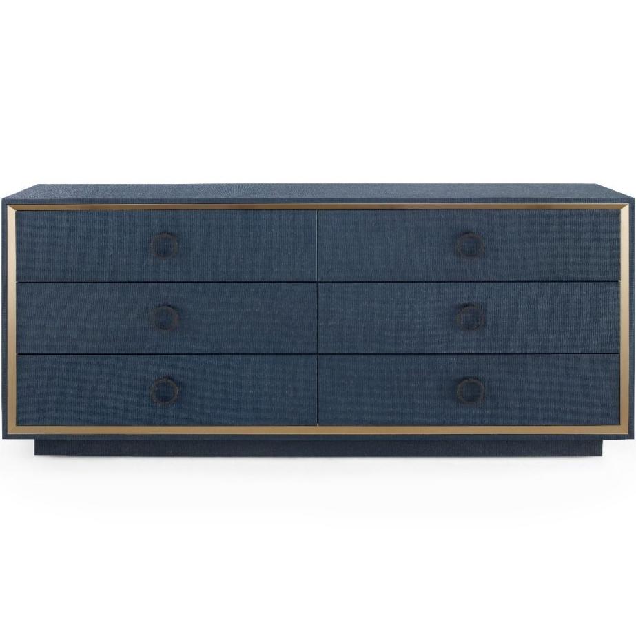 Ansel Extra Large 6 Drawer Dresser Meadow Blu
