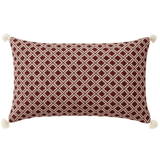 Antigua Pillow Burgandy Geometric Pillow & Decor archive-burgandy-geometric